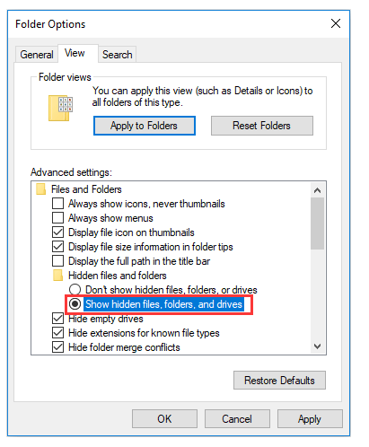 خالی نشان دادن فلش پر در ویندوز